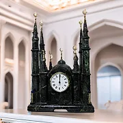 Настольные часы «Мечеть» из змеевика — фотография 1