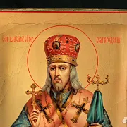 Икона Иоасафа Белгородского. Ручная работа — фотография 3
