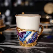 Красивая кофейная чашка "Бабочки" — фотография 1