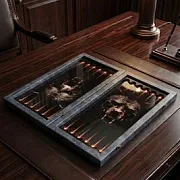 Нарды под стеклом «Свирепый медведь» — фотография 4