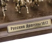 Диорама «Русские драгуны 1812 г.» из бронзы и ясеня, 1:72 — фотография 3