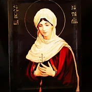 Икона деревянная "Святая Наталья" — фотография 1