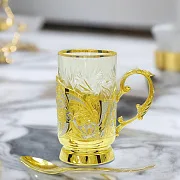 Златоустовский латунный подстаканник «Узорный» — фотография 1