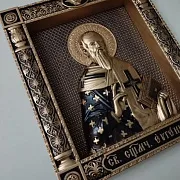 Резная икона Священномученик Евгений — фотография 5