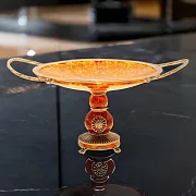 Декоративная конфетница из янтаря — фотография 1