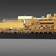 Бронзовый паровоз «Э-7815» на долерите — фотография 2