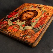 Икона деревянная "Спас Нерукотворный" — фотография 10