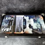 Нарды под стеклом «BMW M5 Ангельские глазки» — фотография 3
