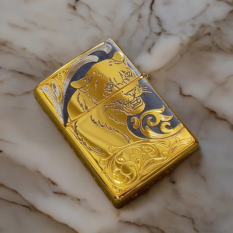 Зажигалка Zippo с гравировкой "Пантера" №2