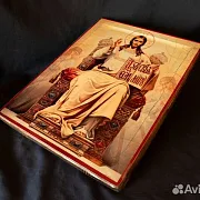 Икона "Господь Вседержитель на троне" — фотография 5