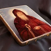 Икона "Святой преподобный Амвросий Оптинский" — фотография 3