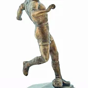 Бронзовая композиция «Футболист» с патиной — фотография 2